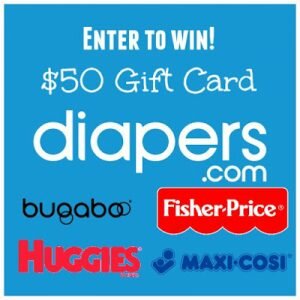 $50 Diapers.com gift card giveaway ends 9/30