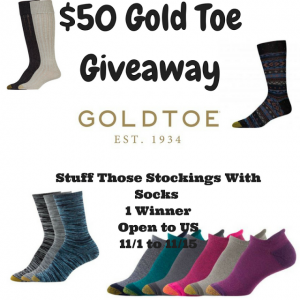 Gold Toe Giveaway ends 11/15
