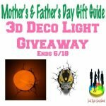 3d Deco Light Giveaway https://hintsandtipsblog.com